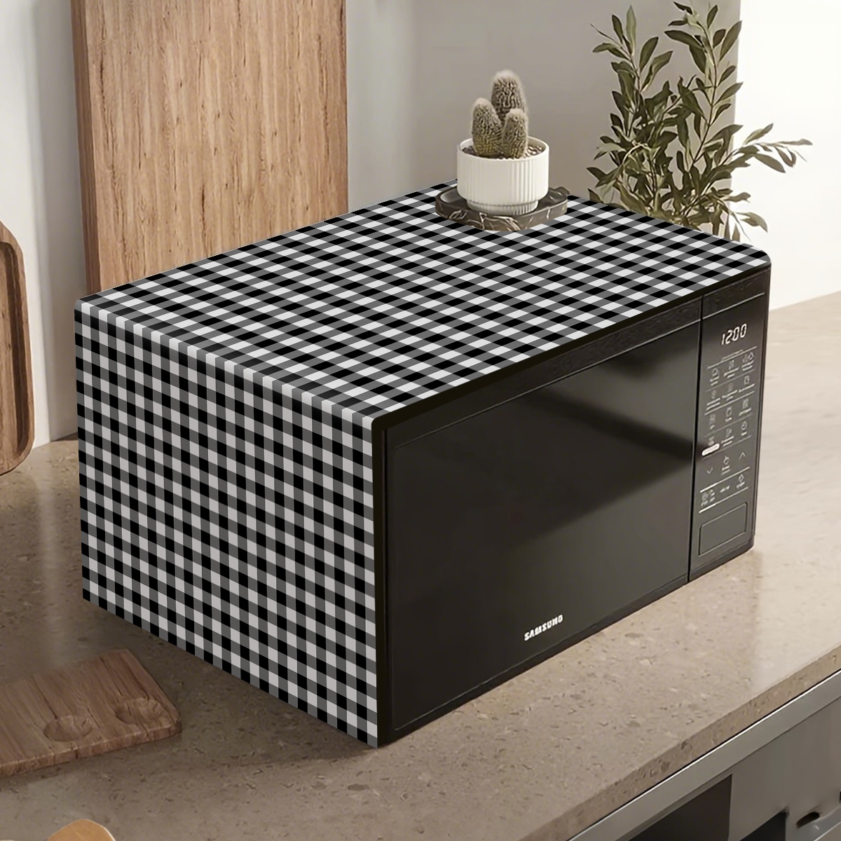 Черно-белый клетчатый чехол дл – обзор и цена Kitchen Appliances White